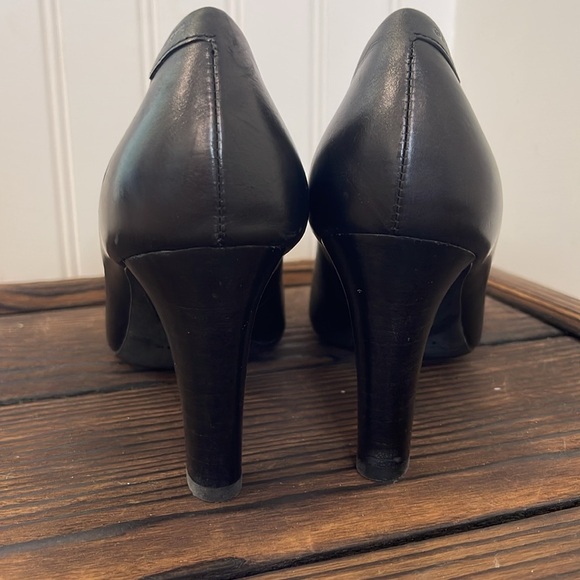 Geox Black Heels Classic Leather Design pumps - Picture 3 of 6